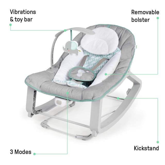 Thumbnail 3 de Ingenuity Keep Cozy 3-in-1 Baby Bouncer 40 lbs