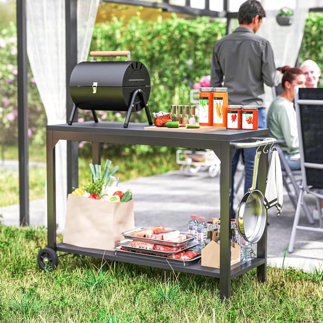 Thumbnail 5 de HOMCOM Desserte de jardin 135 x 55 cm