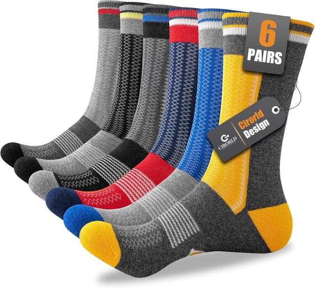 Detalle de Cirorld Mens Socks Multipack, 6 pairs