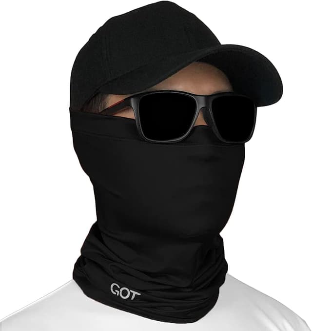 Detalle de GOT Sports UPF 50+ Fishing Neck Gaiter (UV Face Mask Sun Protection) – Camo SPF Face Cover