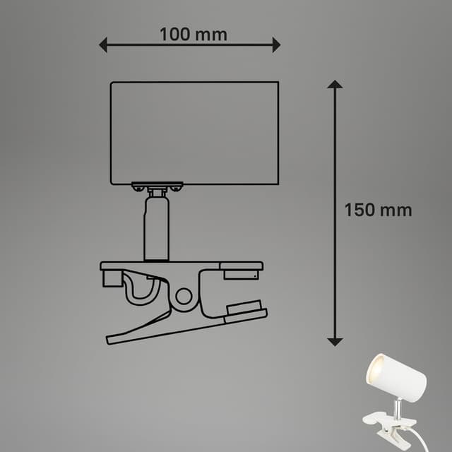 Thumbnail 6 de BRILONER Lampe de bureau orientable 16,5 cm