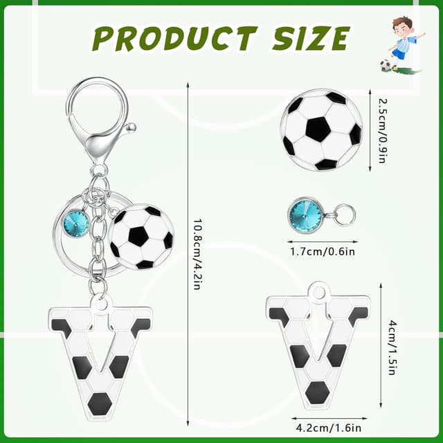 Detalle 2 de MWOOT Football Alphabet Keychain