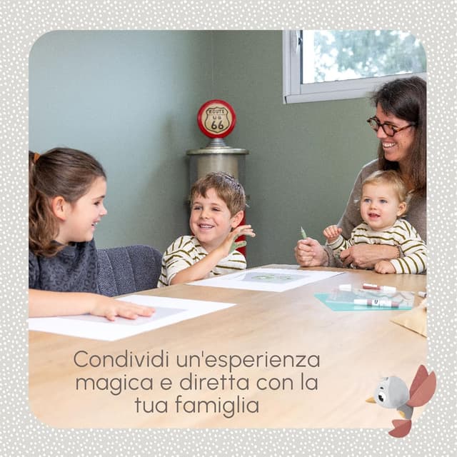 Detalle 2 de Tiny Love Family Prints – Kit impronta mani famiglia con cornice personalizzata