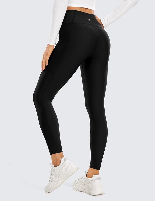 Detalle de CRZ YOGA Leggings termici donna alto giro vita con tasca 64/71 cm
