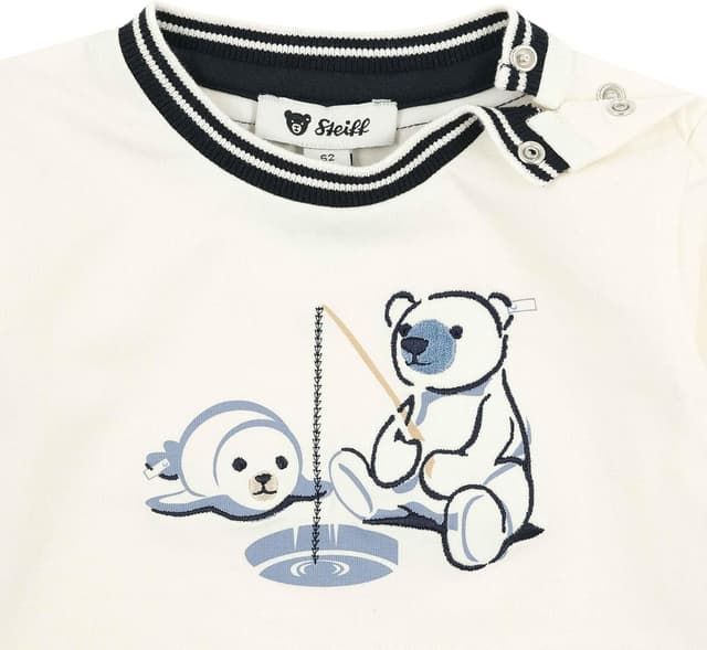 Detalle de Steiff Baby Jungen Langarmshirt T-Shirt