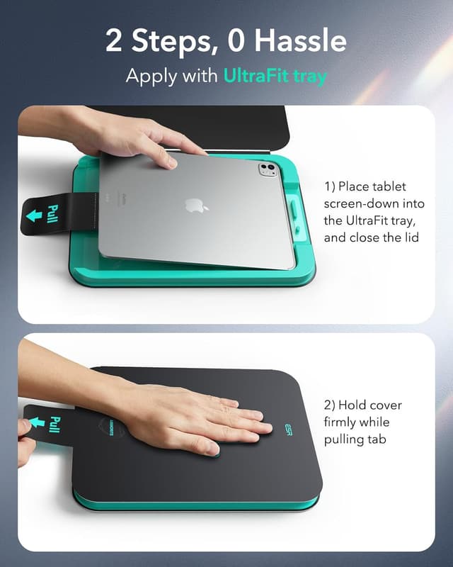 Detalle de ESR Armorite Paper-Feel Schutzfolie (2 Stück) für iPad Pro 11 Zoll M5/M4 – matt, Anti-Glare, 9H