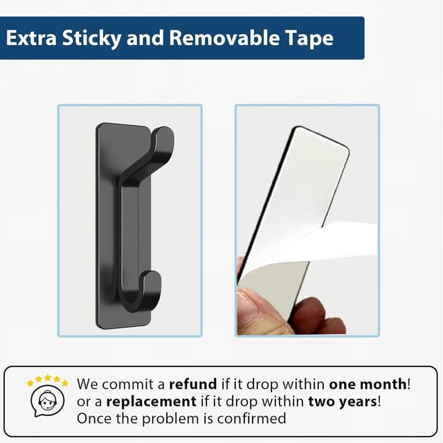 Detalle 2 de Self Adhesive Hooks 6KG 4 Pack 🪝