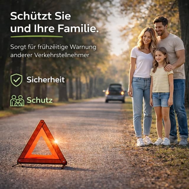 Detalle de Triangle de signalisation rouge TK Gruppe Timo Klingler, conforme ECE R27-2026