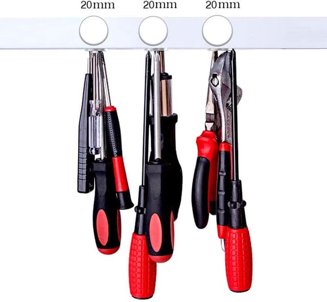 Detalle de Wukong lot de 20 aimants en néodyme ronds (20 mm) pour frigo