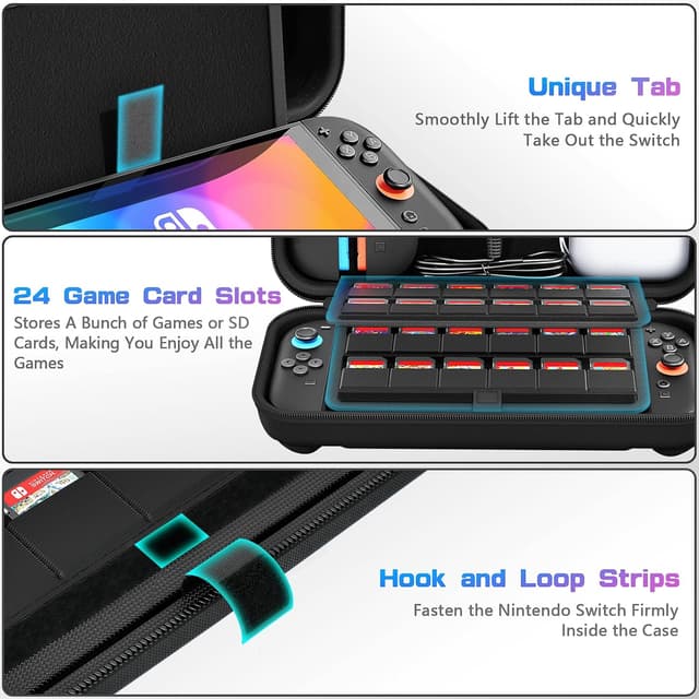 Thumbnail 5 de daydayup Switch 2 Carry Case 24-slot for Switch 2