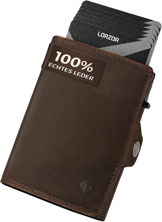 Detalle de LORZOR Slim Wallet mit Münzfach