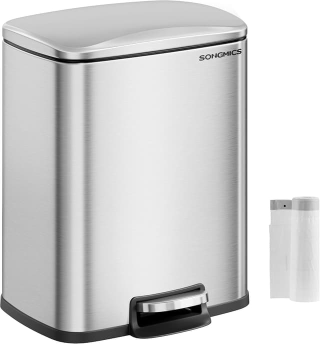 Imagen de SONGMICS ULTB543E01 20L Step Trash Can for Kitchen 🗑 en OfertitasTOP