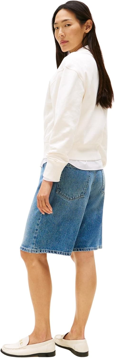 Detalle 2 de Tommy Hilfiger women’s Lurex Script pullover sweatshirt (WO0WW47159)