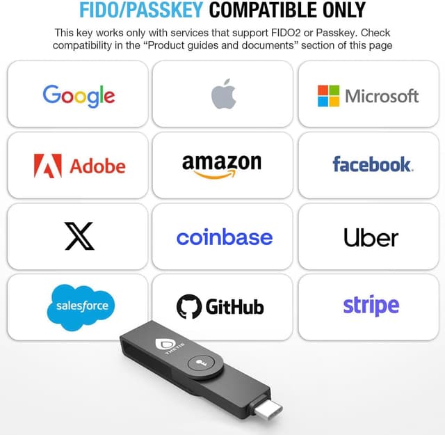 Detalle de Thetis Thetis Pro-C Clé sécurité FIDO2 2FA