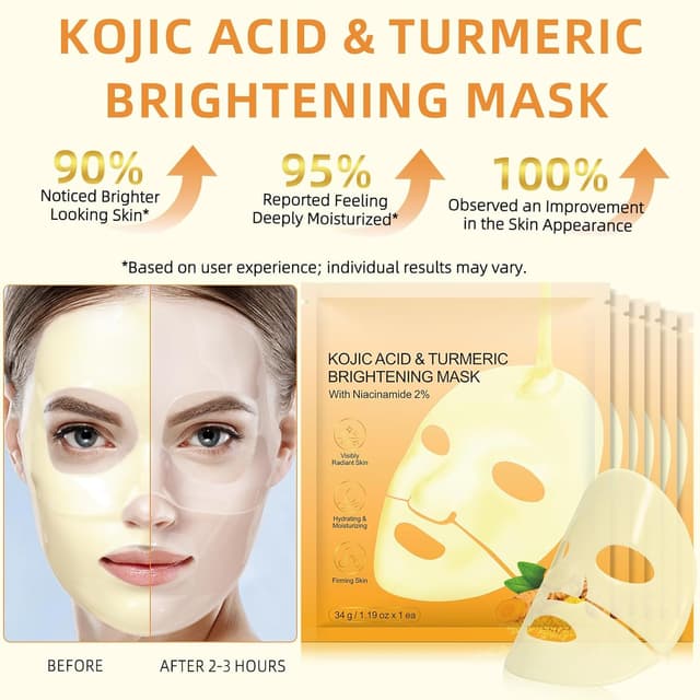 Detalle 2 de CiAIplw Kojisäure Kurkuma Maske 6x 34 g