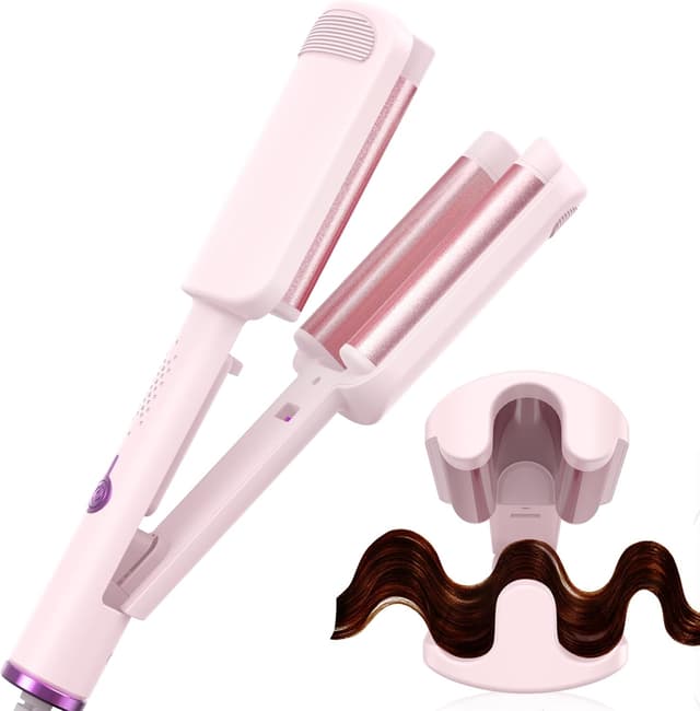 Detalle de AISEELY Boucleur à cheveux 3 têtes 32 mm : grands boucles et ondulations avec 4 températures