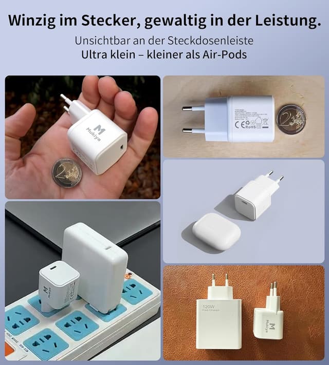 Detalle 2 de Mukiya 100W GaN Ladegerät für MacBook