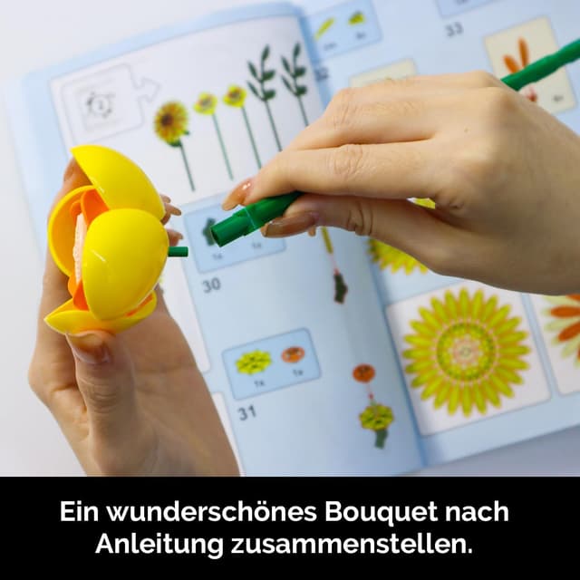 Thumbnail 6 de Klemmbausteine Blumen 1183 Stück Wildblumen Set