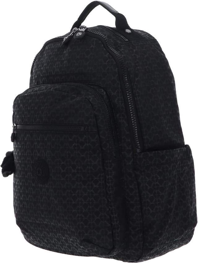 Detalle 2 de Kipling Seoul Mochila grande Signature Emb, negro