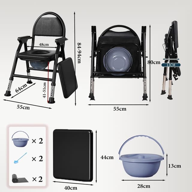 Thumbnail 1 de NJUN Chaise percée adulte 400 kg