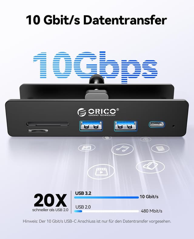 Detalle 2 de ORICO USB Hub 3.2 mit 10 Gbit/s