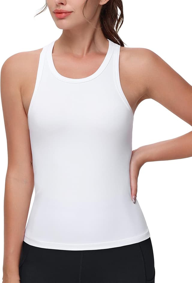 Thumbnail 1 de THE GYM PEOPLE canotta da donna con schiena incrociata per yoga, senza maniche