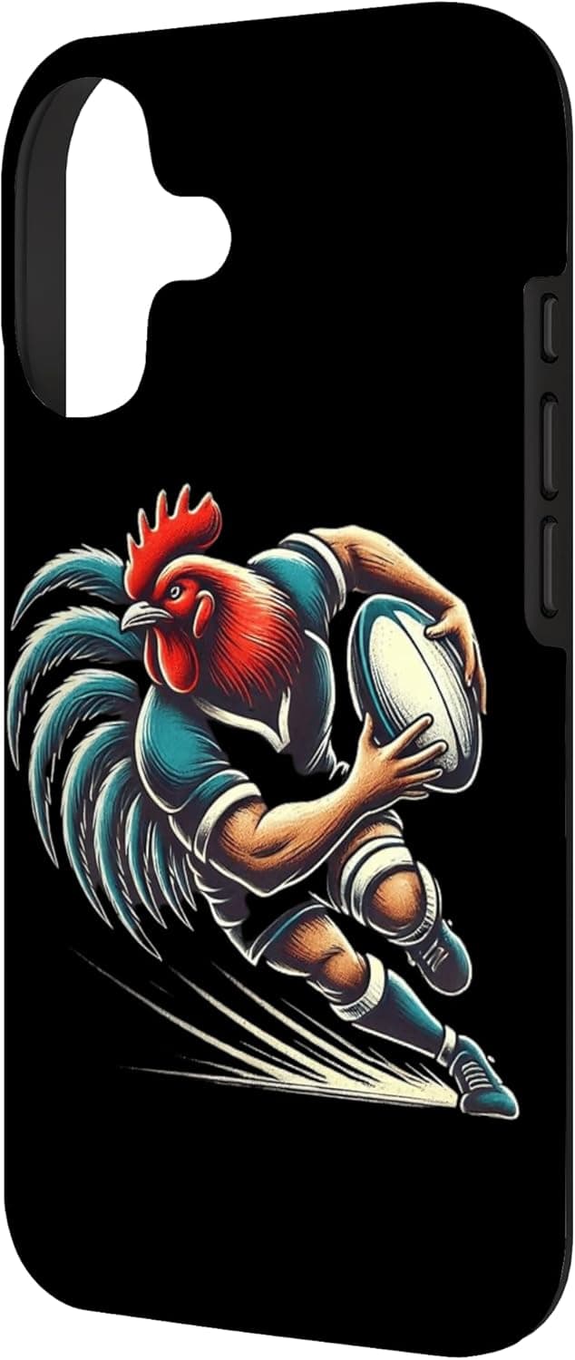 Detalle 2 de Coque iPhone 17 rugby coq en polycarbonate