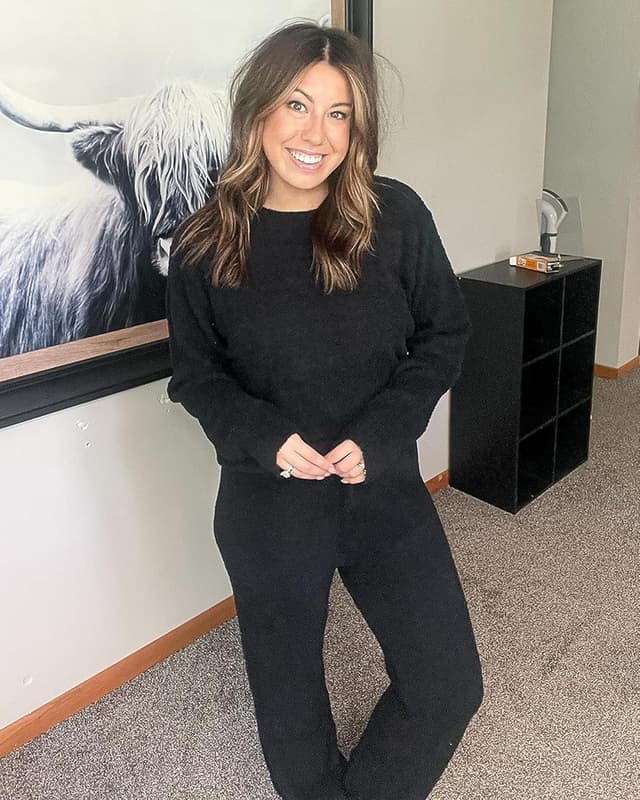 Detalle 2 de luvamia Women's Casual Pajama Set Fuzzy Fleece Loungewear