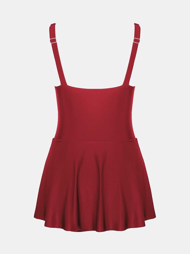 Thumbnail 6 de CUPSHE Costume da bagno intero donna con scollo rotondo, spalline larghe e nodo