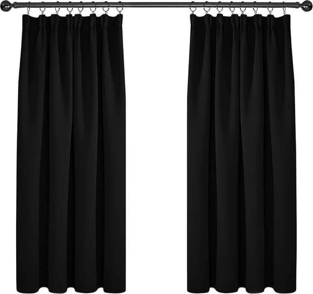 Detalle de Deconovo blackout curtains 46 x 54 black
