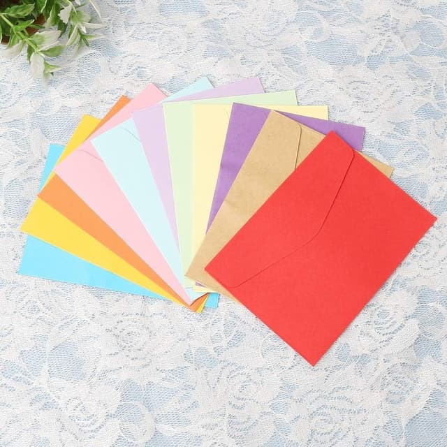 Detalle 2 de nuoshen Mini Colored Envelopes 11.5 x 8.2cm