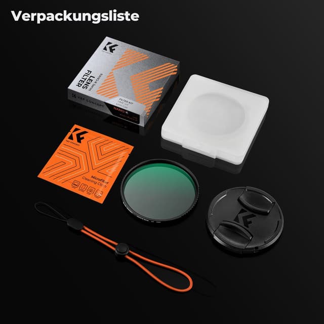 Thumbnail 6 de K&F CONCEPT UV Filter 62 mm mit Deckel