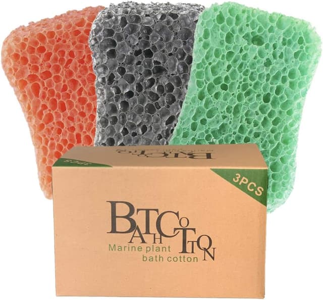 Imagen de Bath Sponges 3-Pack Soft Exfoliating Shower Sponges for Deep Cleaning en OfertitasTOP