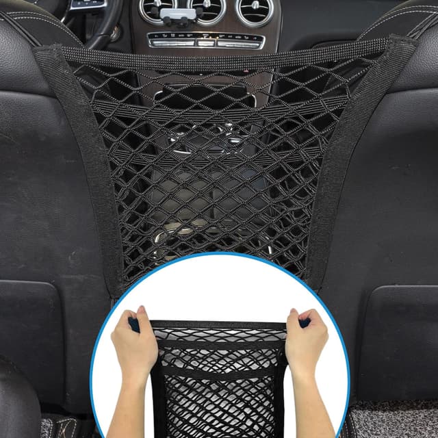 Detalle 2 de VEHIRIE Gepäcknetz für Autositz 30 x 27 cm