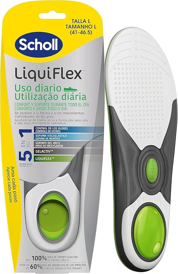 Detalle de Scholl LiquiFlex Plantillas Hombre Talla 41-46,5 💪