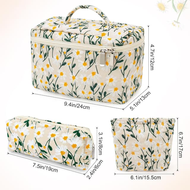 Detalle 2 de SHEPIN 3er Set Kosmetiktasche Damen