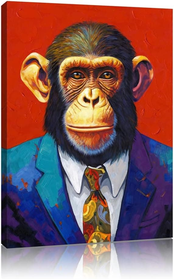 Thumbnail 6 de XMYATELi Lion portrait art print 30x40cm