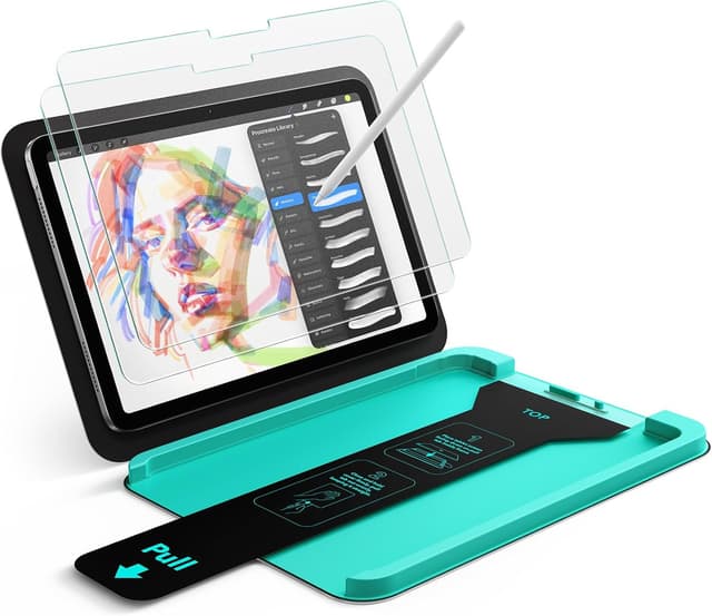 Detalle de ESR 2er Armorite Paper-Feel Schutzfolie fürs iPad Air 13 Zoll (M4/M3/M2, 2026/2025/2024) – matt, Anti-Glare, 9H, UltraFit