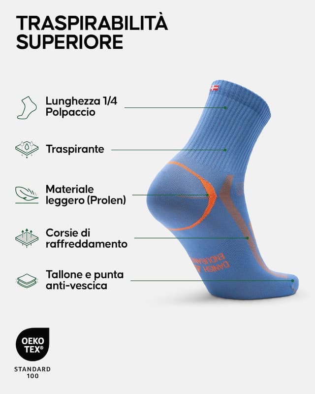 Thumbnail 1 de Danish Endurance calzini sportivi Quarter