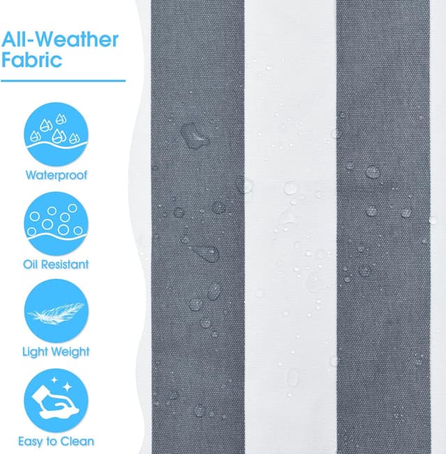 Thumbnail 4 de oscaurt Strandtasche „Streifen“ – wasserdichte XXL Tote Bag mit Reißverschluss