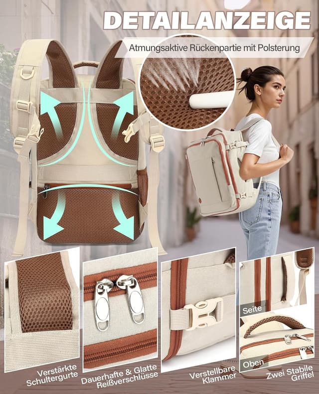 Thumbnail 4 de VANKEV Ryanair Handgepäck 40x20x25 14 Zoll