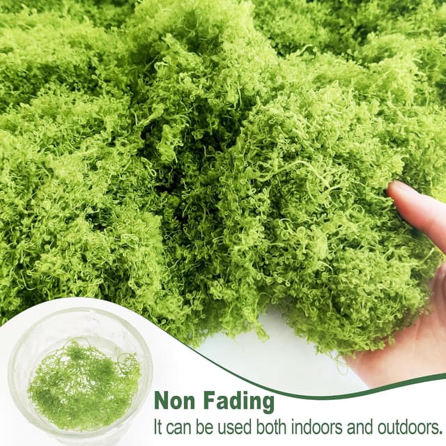 Thumbnail 2 de ROLLWAY 200g Kunstmoos Bastelmoos Dunkelgrün/Hellgrün