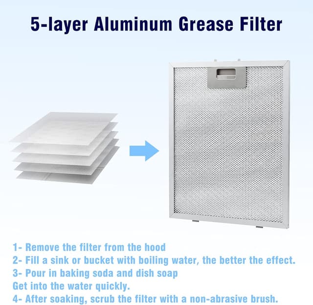 Detalle 1 de Aluminium Fettfilter 320 x 260 mm, 2er-Set