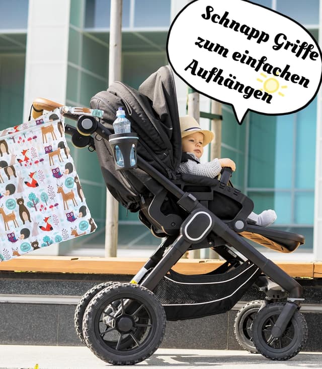 Thumbnail 6 de TRASUN Wetbag 2er-Set für Kindergarten: wasserdichte Nassbeutel/Organizer für Windeln & Schwimmsachen