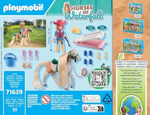 Detalle 1 de PLAYMOBIL 71639 Ellie con caballo y accesorios