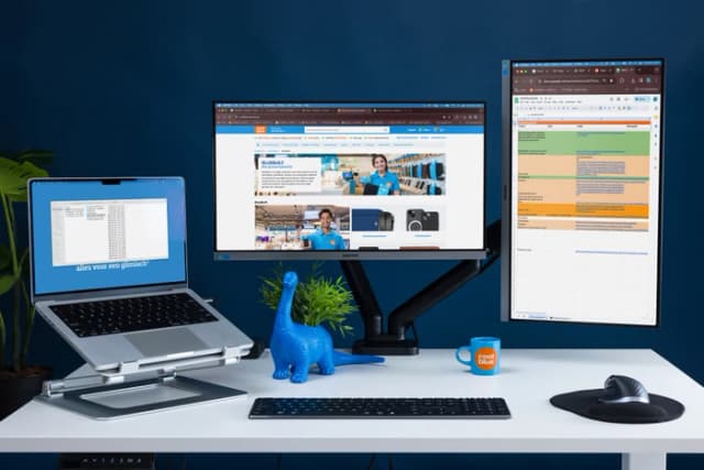 Detalle 1 de BlueBuilt Monitorhalterung Feder für 2 Monitore