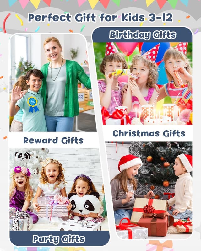 Thumbnail 6 de Gofunly Kids Instant-Print Camera (1080P, 2.4-inch) with 32GB Card & 3 Paper Rolls, Black