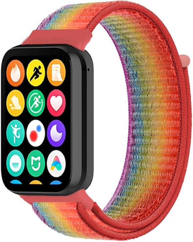 Detalle de Breathable nylon sport watch strap for Redmi Watch 5/4 and Xiaomi Smart Band 8 Pro/9 Pro