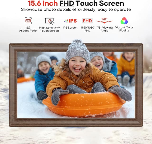 Detalle 2 de Frameo 15.6‑inch WiFi Digital Photo Frame 64GB