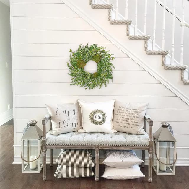 Detalle 2 de Arborus Adventskranz 40 cm im Boho Stil